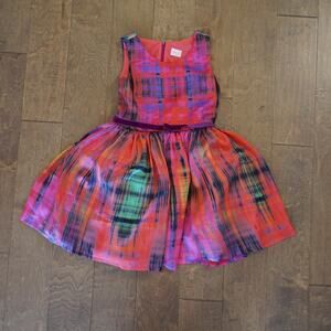 Zoe Ltd Sleeveless Crew Neck Mini Ruffles Dress Pink Womens Size 10